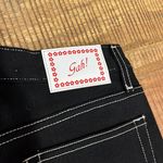 Lisa Says Gah NWT  Black Denim Embroidered Shorts, Size 6 Photo 6