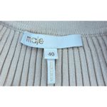 Maje  Jarina Ribbed Knit Mini Skirt Beige Pockets Parisian Women’s Size 40 Large Photo 11