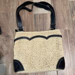 Brighton  Flower Palmer Crochet Straw Messenger Purse Bag Photo 3