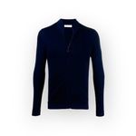 new Cruciani 𖦹 Luxury Fine Knit Zip Cardigan Sweater 𖦹 Black 𖦹 Made in Italy Photo 1