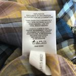 EXPRESS  Plaid Faux Wrap Peplum Blouse Size Medium Photo 6