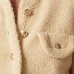 J.Crew NWT  Textured Sweater Lady Jacket in Parchment Small Photo 1