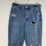 PacSun  Medium Wash Distressed Mom Jeans 26 Button Fly Blue High Rise Denim Photo 9