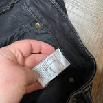 American Eagle  Woman’s Black Mid-Thigh Distressed Jean Shorts Size 28 Photo 3