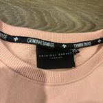 Criminal Damage London Colorblock Crewneck Sweatshirt –XS Streetwear Urban Retro Photo 2