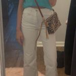 ZARA white wide leg jeans Photo 4