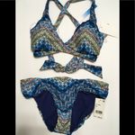Lucky Brand BoHo Chevron reversible bikini. Small NWT Photo 5