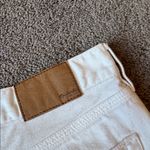 Madewell  White Denim Cuffed Shorts SIZE 26 Photo 4