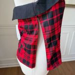 NWT Belle Poque Sleeveless Adjustable Halter Red Plaid Top M Size M Photo 4