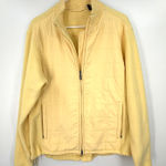 Glen Echo | L | women's Fleece jacket light yellow butter Golf Preppy Quilted Size L Photo 0