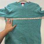 Anne Klein Ann Klein sport Blue cable kit Cashmere sweater size XL Photo 4