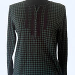 CHAPS  green buffalo plaid top Photo 0