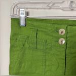 Maeve  x Anthropologie Green High Rise Linen Blend Naomi Pants Size 0 Photo 4