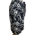 Talbots Vintage Midi Wrap Skirt Women 4 Blue Nautical Sailing Coastal Resort Photo 4