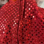 Vintage 90s Y2K Roberta Sequin Gown Cutout Maxi Dress Open Back Red 5/6 Size undefined Photo 5