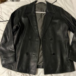 Black Leather jacket Size L Photo 0