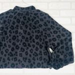 Old Navy  Leopard Print Quarter Zip Pullover Fleece Sweatshirt XS Photo 6