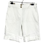 Ted Baker  White Casual Bermuda Shorts Womens 2 Beachy Summer Modest Preppy Photo 0