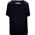 Abercrombie & Fitch NWT Women’s Sheer Knit Scoop Neck Top in Black Size Large Photo 0