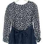 Anna Sui x Anthropologie Silk Navy Double Ruffle
V-Neck Collar Dress Size 2 Photo 5