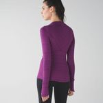 Lululemon Kanto Catch Me Long Sleeve in Kanto Stripe Regal Plum Naval Blue Run 6 Photo 1