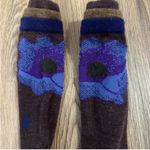 Smartwool  Floral Patterned Brown and Purple Socks Photo 1
