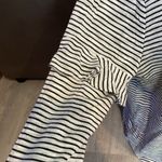Van Heusen White with Black Stripes Top Size Large Photo 1