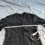 Eileen Fisher  100% Irish Linen Top 3/4 Sleeve Button Down V Neck Women's Small Photo 6