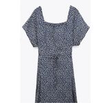 ZARA NWT Women  Floral Print Midi Dress Belted SZ-Medium Bloggers Fav Photo 5