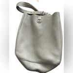 Rebecca Minkoff  Grey Pebbled Leather Shoulder‎ Bag Silver Hardware Photo 9