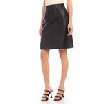 Karen Kane  Vegan Leather Skirt Chic Minimalist Style Size XS Photo 1