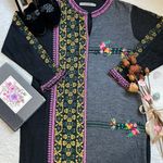Dove Women’s embroidered floral Kurta maxi tunic dress Photo 10