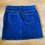 I. Crew Factory Size 6 Dark Wash Denim Knee length modest Aline skirt Photo 2