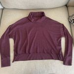 American Eagle  Outfitters Xs waffle knit cowl neck top Purple/Burgundy Photo 2