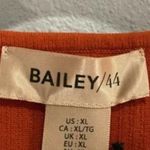 Bailey 44 Top Sleeveless Tulle XL NWT Sleeves Ruffle Ribbed Stretch Knit Orange Photo 3