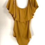 A'Gaci Frill Layered Bodysuit Mustard S Photo 5