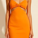 Princess Polly  Bright Orange Bow Top Cutout Mini Dress Photo 0