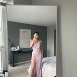 superdown Pink Crossover High Slit Backless Maxi Dress Prom Gown Photo 2