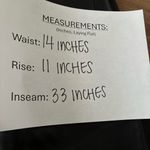 We Wore What Womens Lace Front Vegan Leather Black Pant Size 24 NWT Photo 9