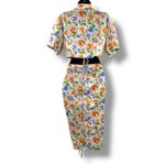 Giuseppe di Morabito Two Piece Set White Purple Orange Floral Crop Top Skirt NEW Size 2 Photo 3