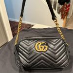 Gucci GG Marmont Matelasse Small Leather Crossbody Bag Black Photo 10