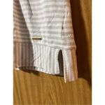 Jones New York Signature White & Grey Striped V-Neck Tank Top Woman’s Size Large Photo 2