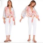Young Fabulous and Broke NWT Carmen Ombre Tie Dye Tie Front Top Small Boho Beach Photo 9
