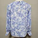 Nine West Downtown Periwinkle camo blouse size small Photo 5