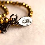 Joan Rivers  Signed Vintage Gold/Brass/White Beaded Tassel Statement Necklace Photo 3