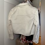 EXPRESS  SWAN TWEED LACE SLEEVE CROPPED SHACKET JACKET Photo 7