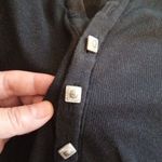 Ralph Lauren Sport Black Long Sleeve Henley Cotton Womens Large Photo 7