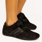 Coach  Black Signature Velcro Sneakers Women’s Size 7.5 Photo 0