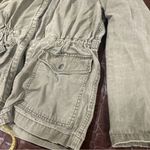 BP Womens Military Utility Jacket Army Green Full Zip Flap Pockets Size Small Photo 1