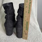 Gianvito Rossi  Buckle Suede Booties Charcoal Gray Size‎ 40.5 Photo 6